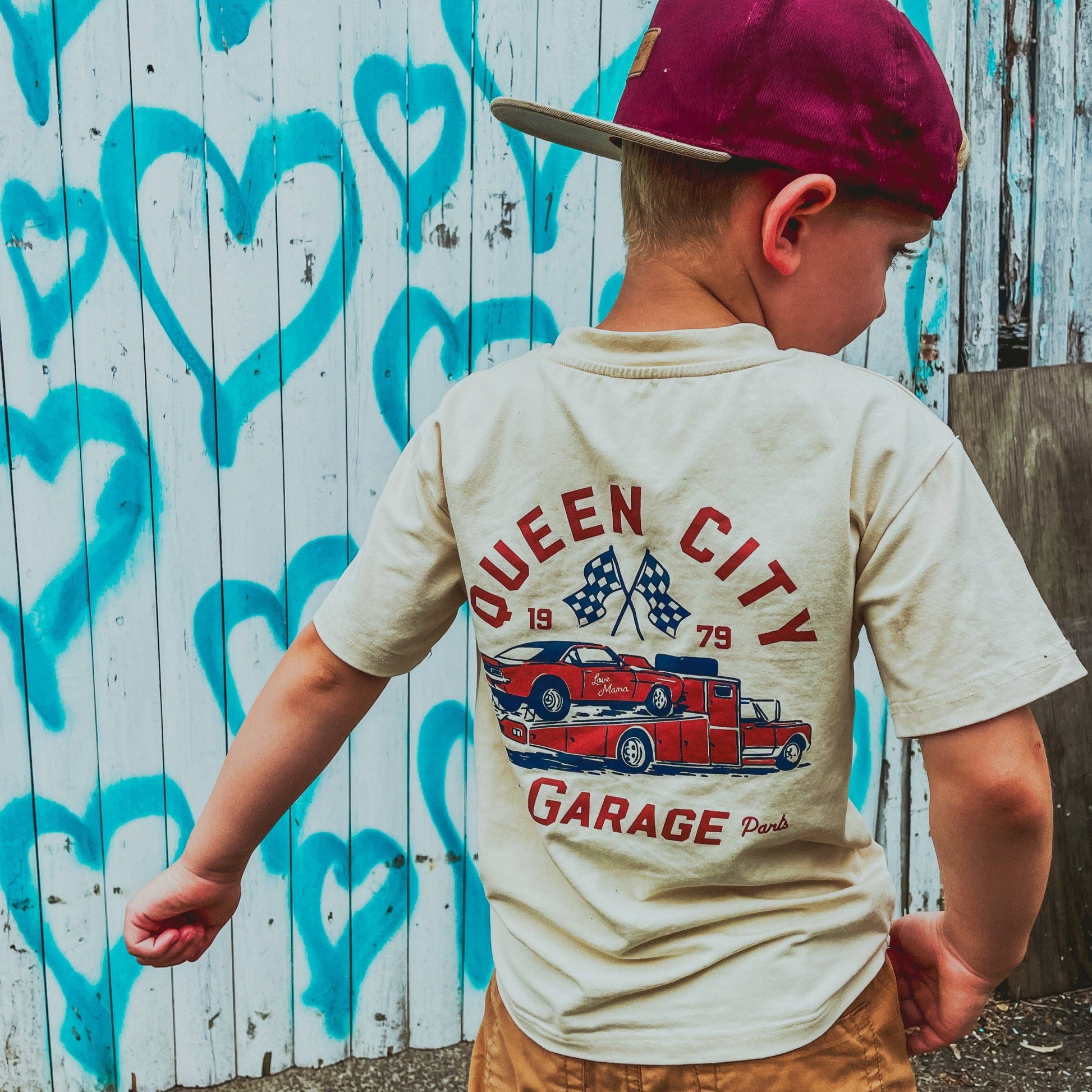 The Queen City Garage Boys Graphic Tee - Little Rad Things