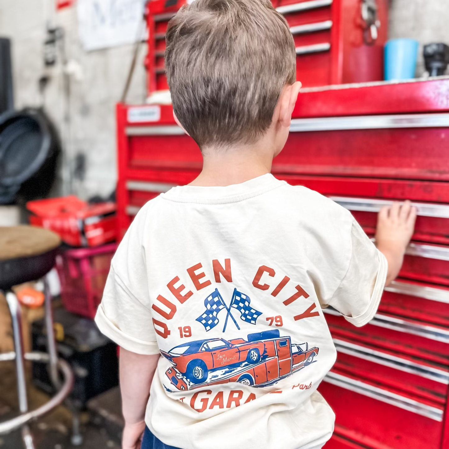 The Queen City Garage Boys Graphic Tee - Little Rad Things