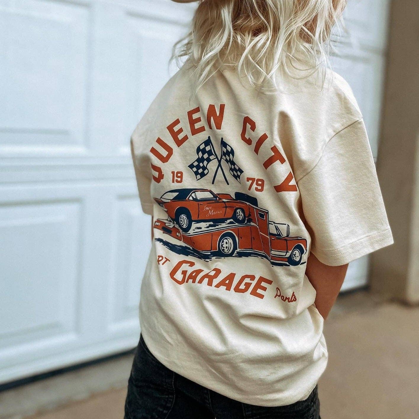 The Queen City Garage Boys Graphic Tee - Little Rad Things