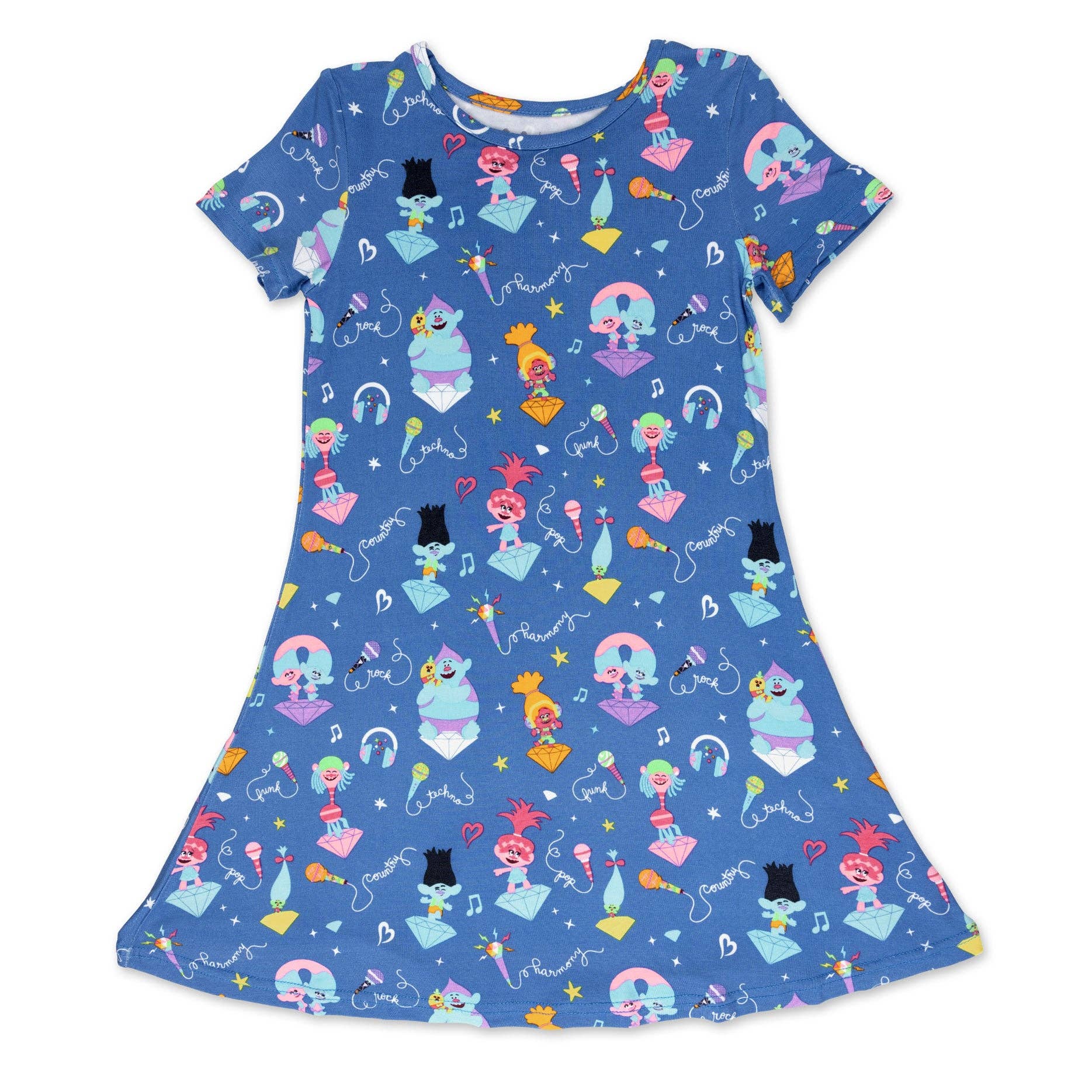 Trolls Music Girls Bamboo Dress - Bellabu Bear