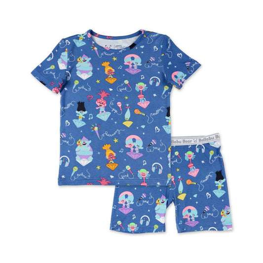 Trolls Music Kids Bamboo Pajama Short Set - Bellabu Bear