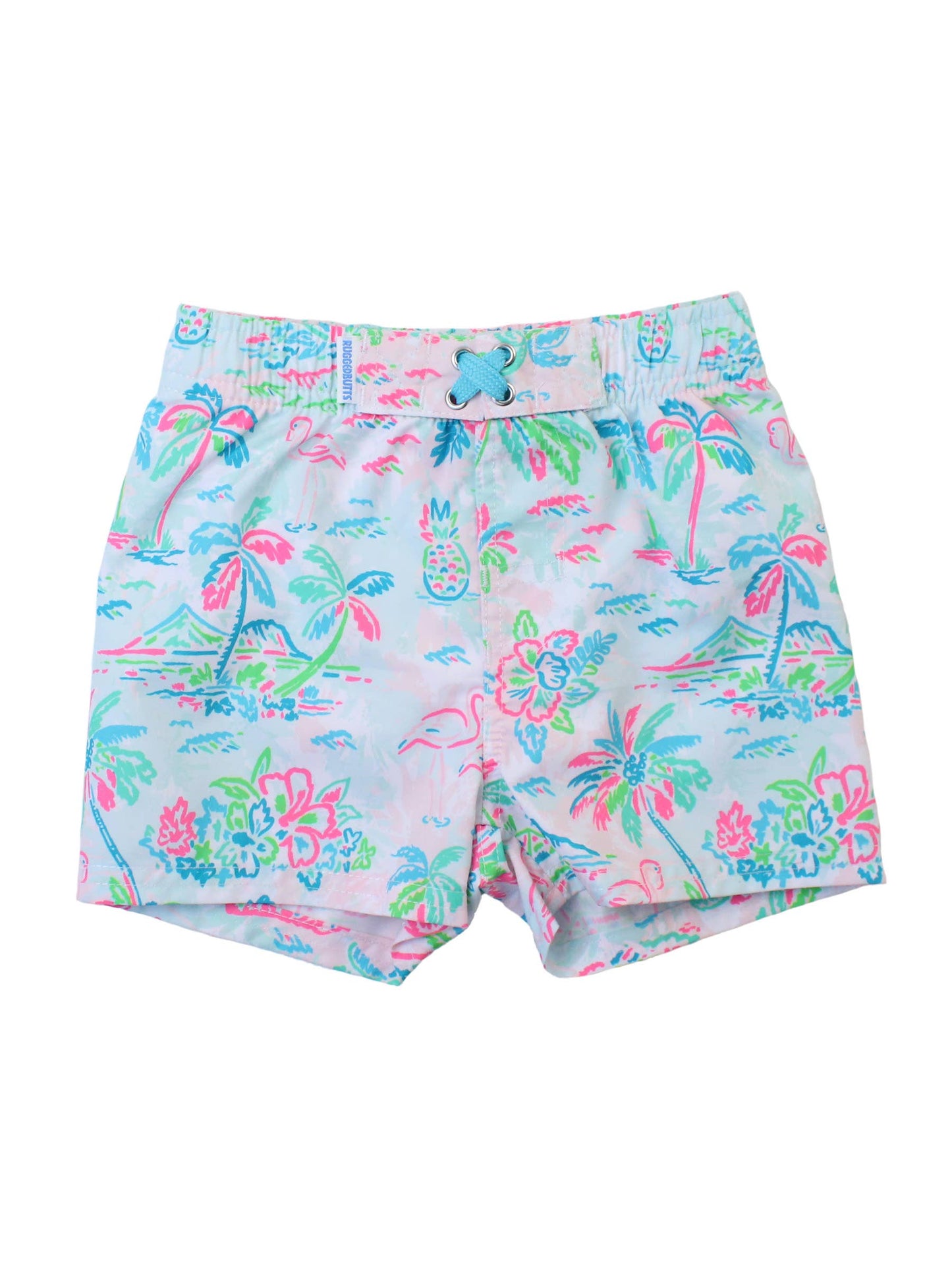 Tropical Resort Swim Trunks - RuffleButts + RuggedButts