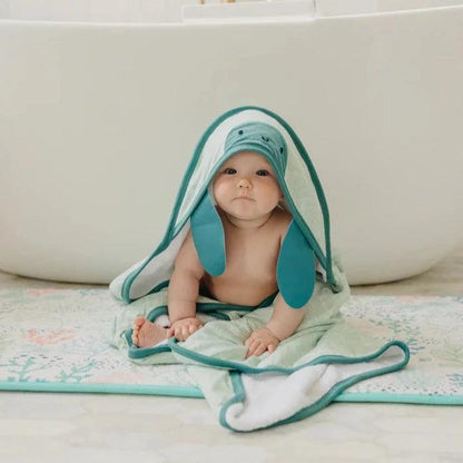 Turtle Character Hooded Towel - Wade - Copper Pearl