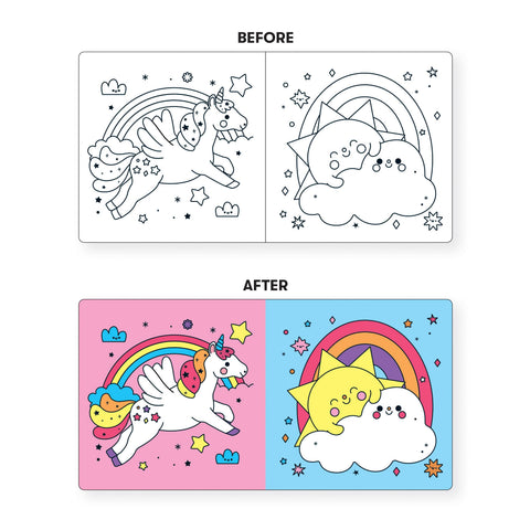 Unicorn Dreams Color Magic Bath Book - Mudpuppy