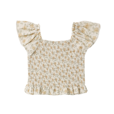 Zayla Top || Yellow Floral