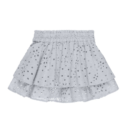 Rose Mini Skirt || Light Blue