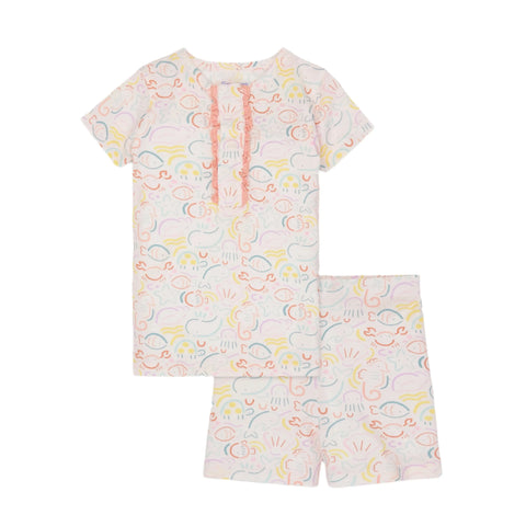 So-Fish-Ticated Magnetic Ruffle Pajama Set