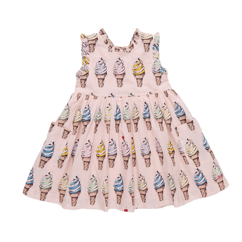 Girls Alyssa Dress - Pink Soft Serve