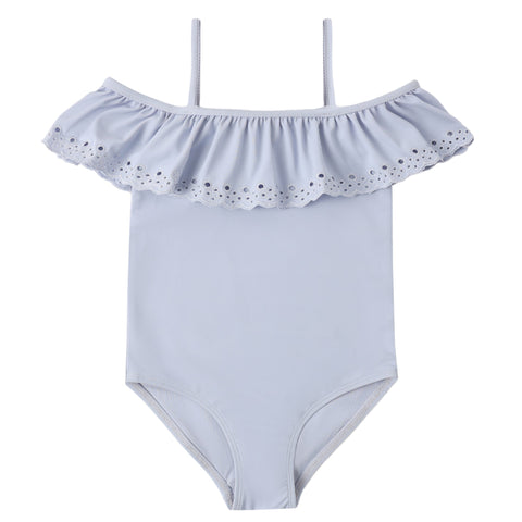 Off-The-Shoulder One-Piece || Periwinkle