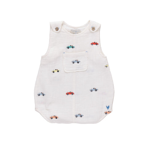 Baby Boys Noah Jumper - Vintage Car Embroidery