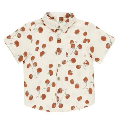 Collared Short Sleeve Shirt | Tomatoes
