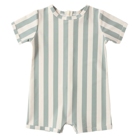 Shorty One-Piece || Green Stripe