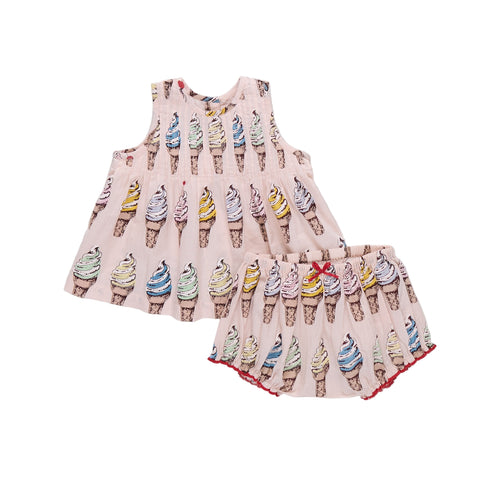 Baby Girls Jaipur 2-Piece Set - Pink Soft Serve
