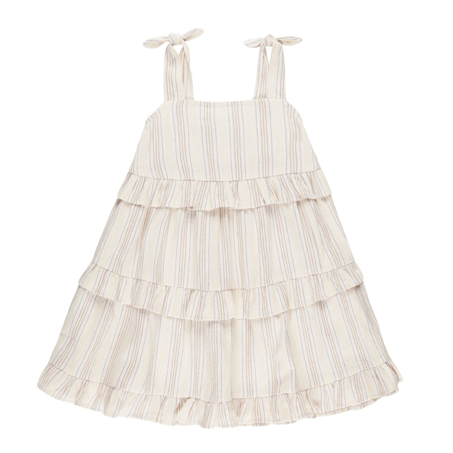 Ruffle Swing Dress || Summer Stripe