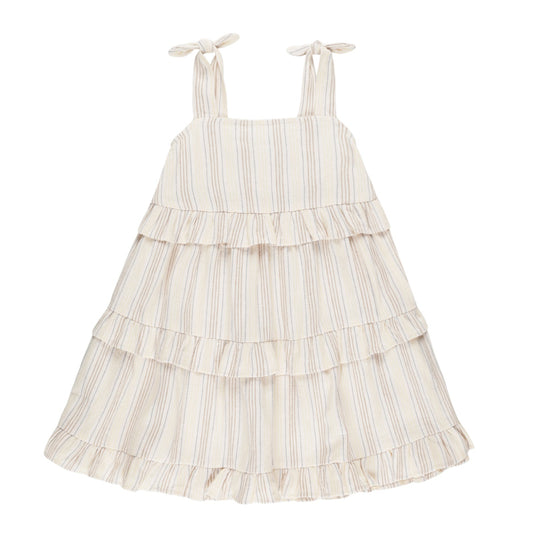 Ruffle Swing Dress || Summer Stripe