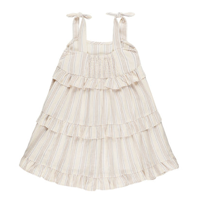 Ruffle Swing Dress || Summer Stripe