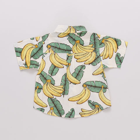 Boys Jack Shirt - Banana Leaves