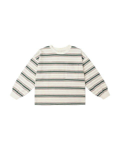 Relaxed Long Sleeve Tee | Retro Stripe