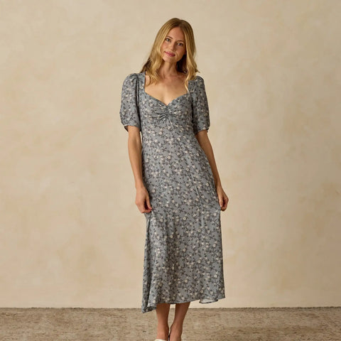 Womens Violet Dress | French Blue Floral