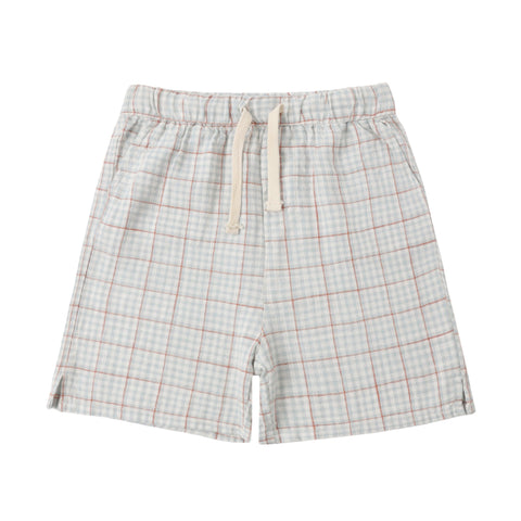 Perry Short || Light Blue Plaid