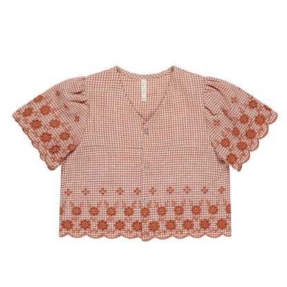 Cleo Top || Poppy Gingham