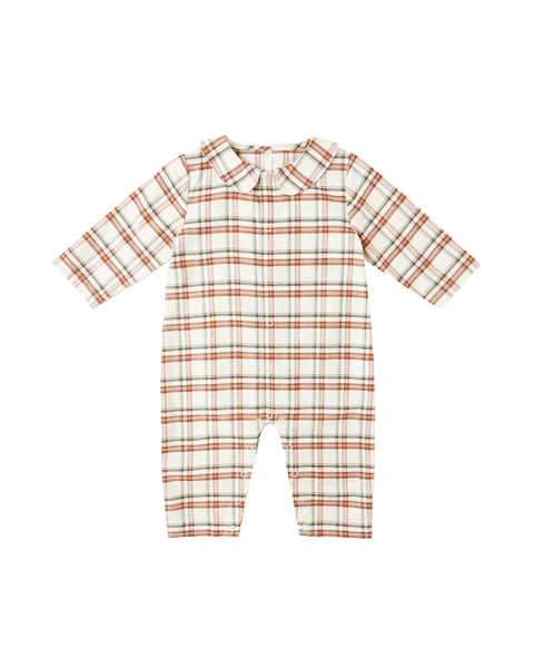 Baby Pajama Romper | Holiday Flannel