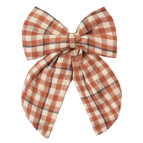 Oversized Bow || Poppy Gingham