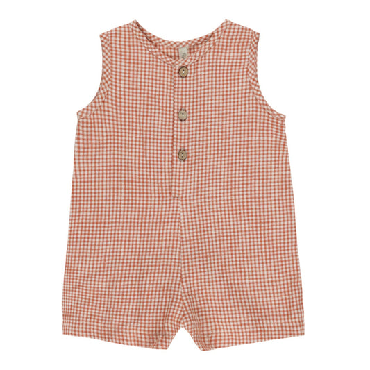 Maverick Romper || Poppy Gingham