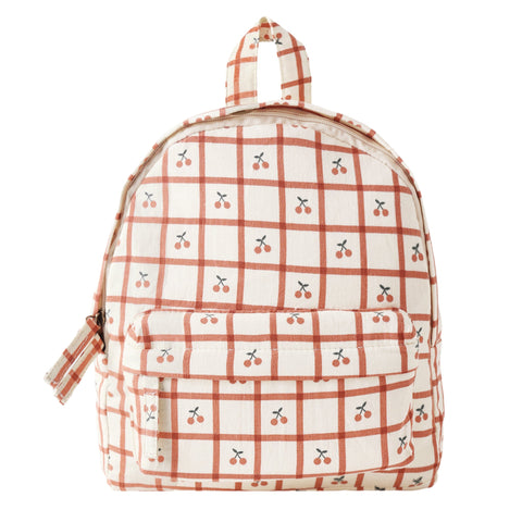 Mini Backpack || Cherry Check