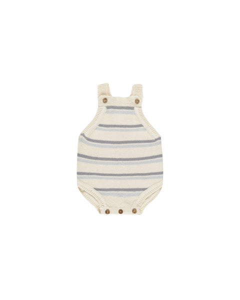 Tatum Romper || Blue Stripe