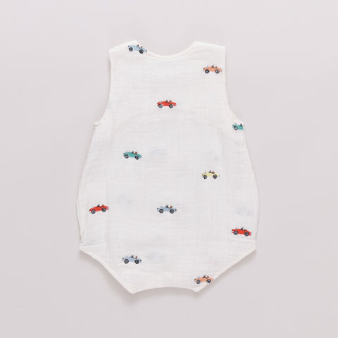 Baby Boys Noah Jumper - Vintage Car Embroidery
