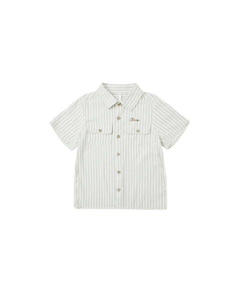 Collared Shirt | Railroad Stripe