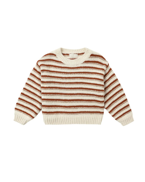 Aspen Sweater | Ruby Stripe