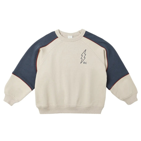 Paneled Sweatshirt | Stone