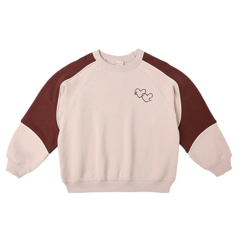 Paneled Sweatshirt | Blush