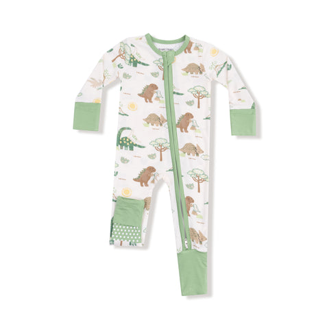 2 Way Zipper Romper - Baby Love Dinos