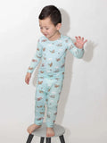 Vintage Airplanes Kids Bamboo Pajamas - Bellabu Bear