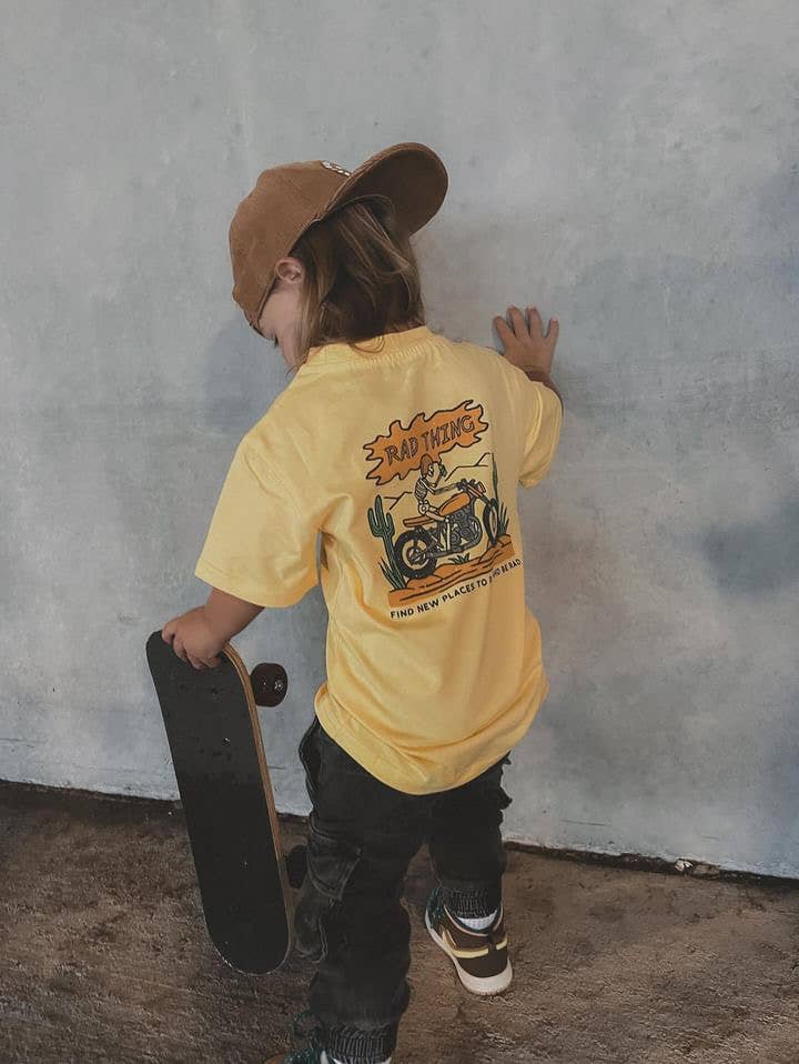 Where The Rad Things Are Yellow Boys Graphic Tee - Little Rad Things