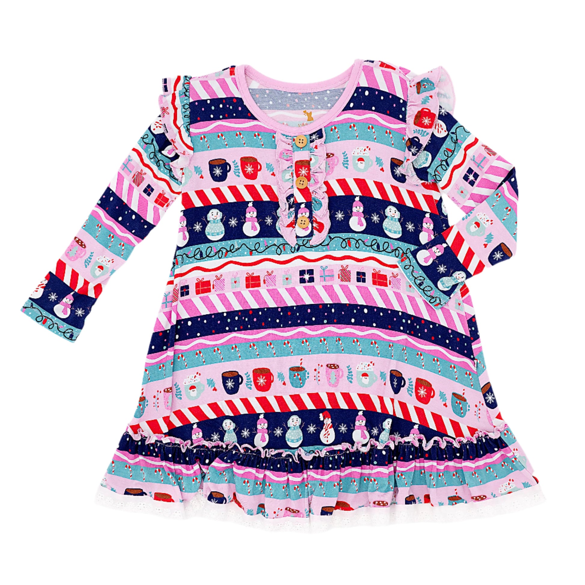 Whimsical Winters Girl's Nightgown - Kiki + Lulu