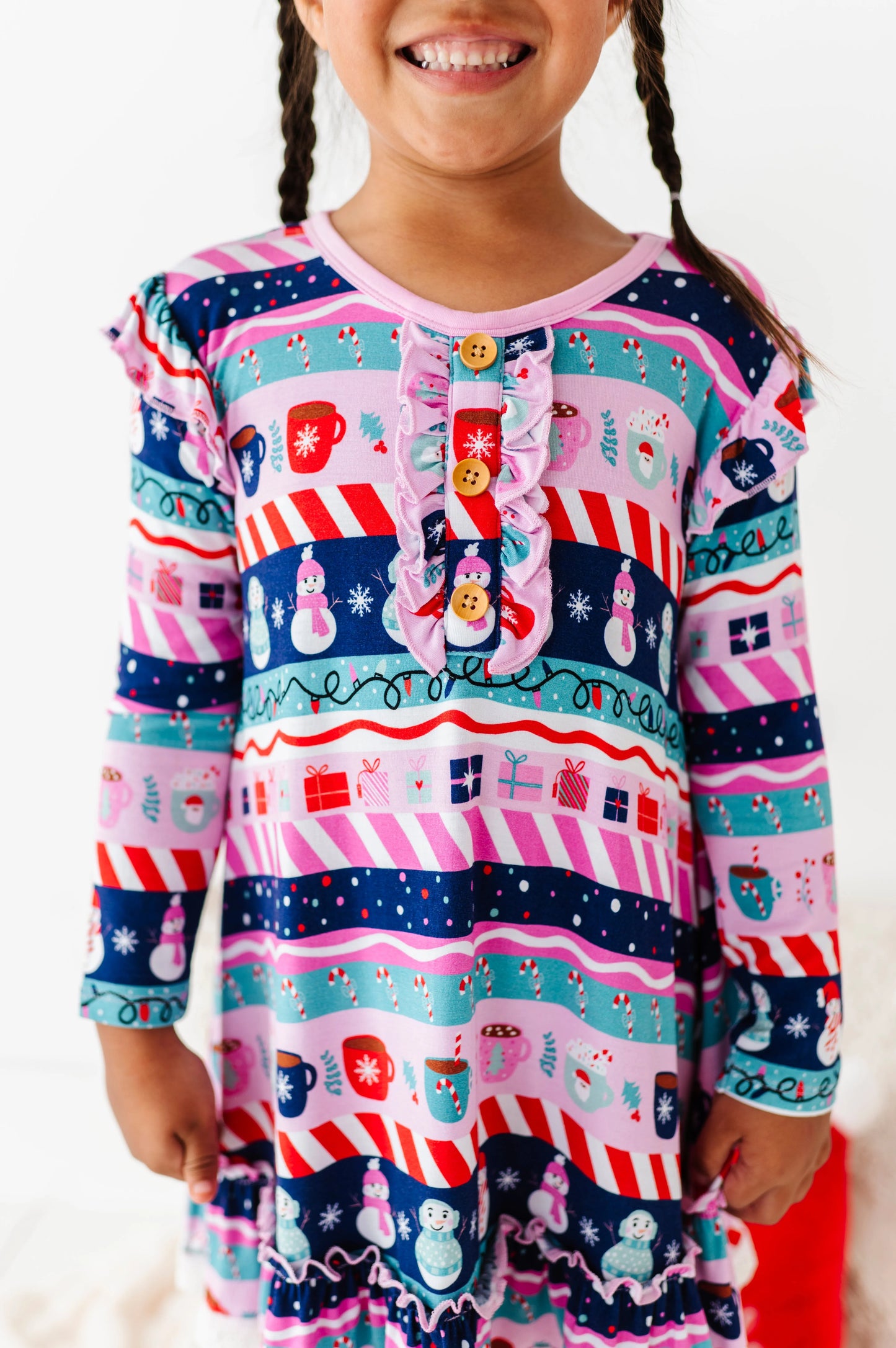 Whimsical Winters Girl's Nightgown - Kiki + Lulu