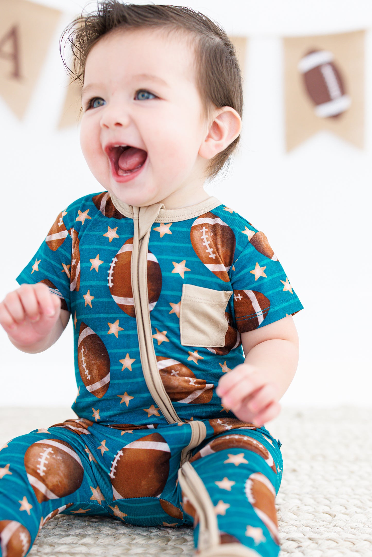 Wilson Zip Romper - Birdie Bean