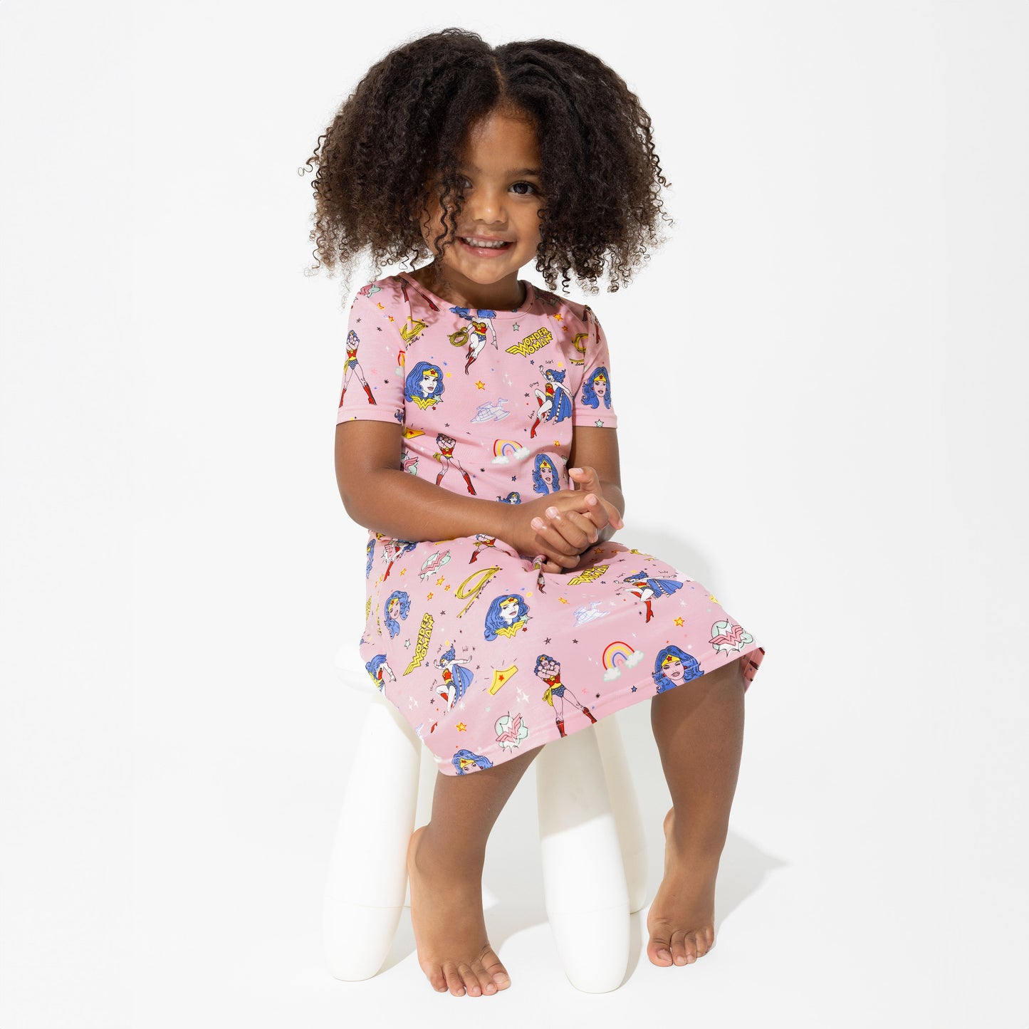 Wonder Woman Bamboo Girls' Dress - Bellabu Bear