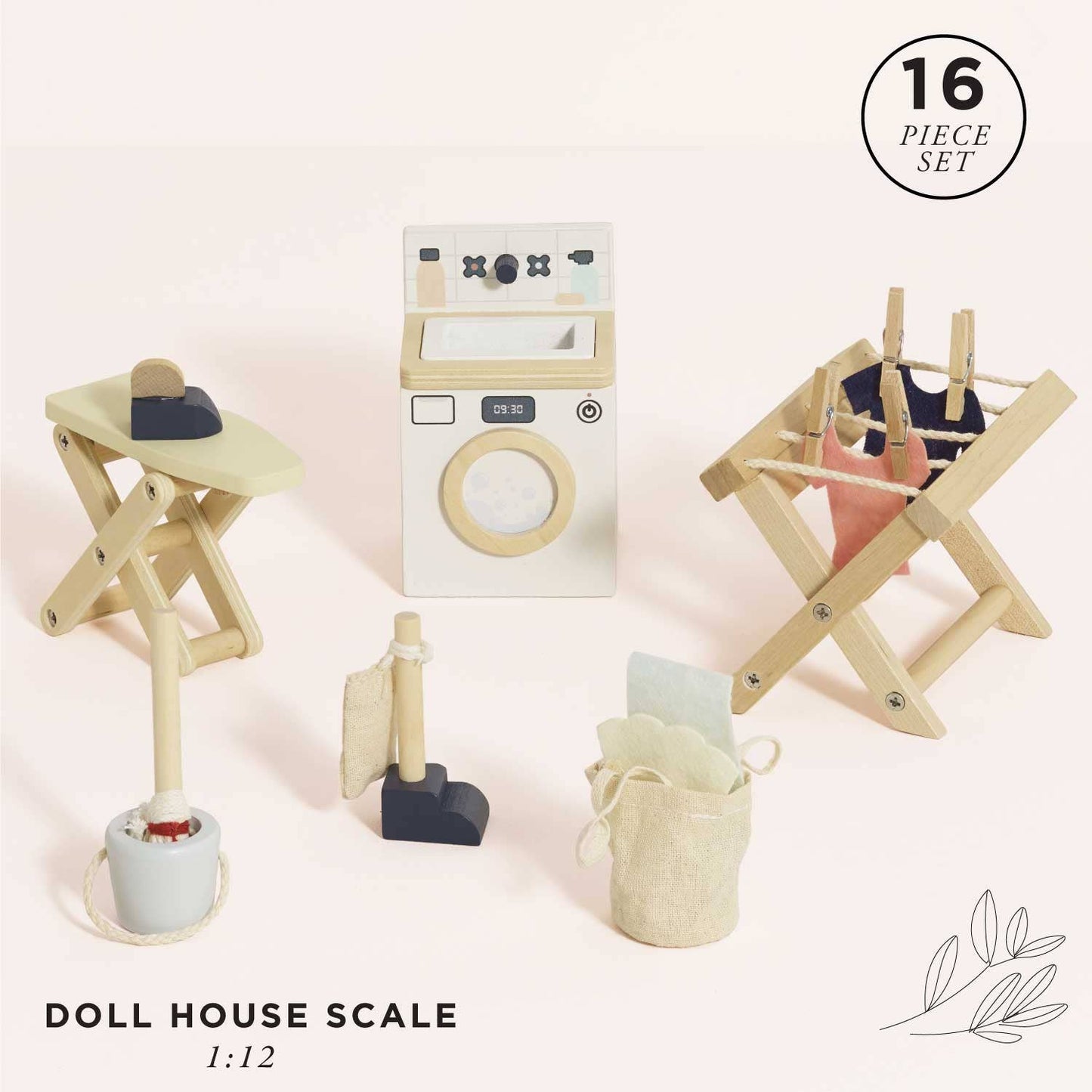 Wooden Dolls House Laundry Room - Le Toy Van