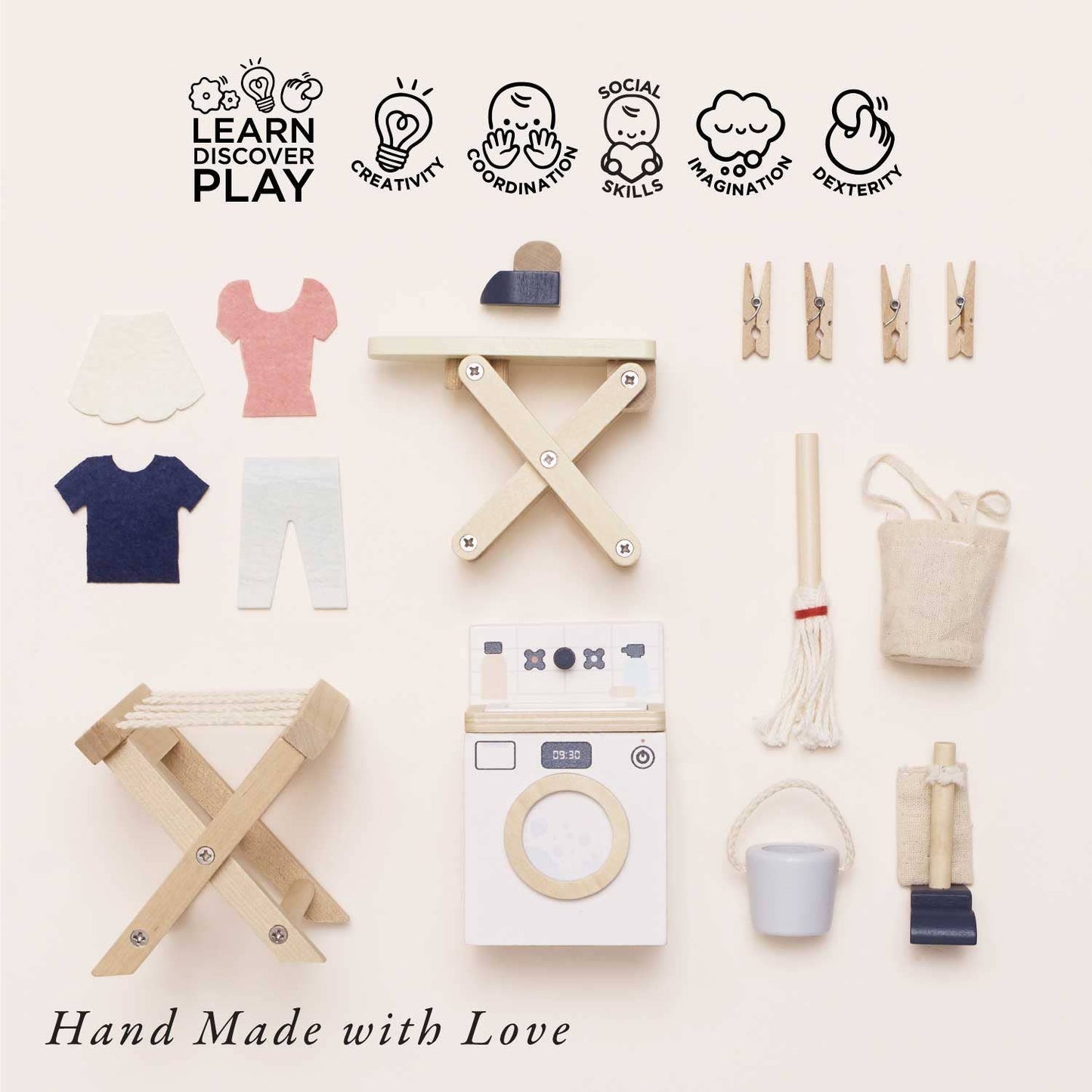 Wooden Dolls House Laundry Room - Le Toy Van