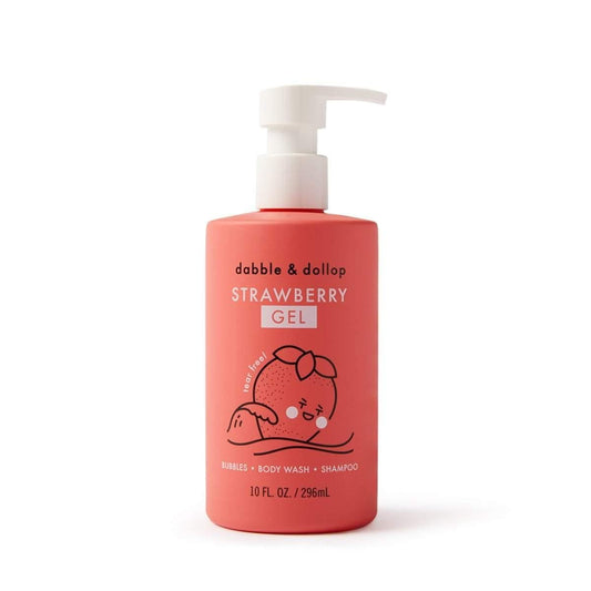 3-in-1 Shampoo, Bubble Bath & Body Wash (Strawberry) - Dabble & Dollop