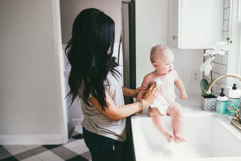 6 Ultra Soft Washcloths - Dove - Copper Pearl