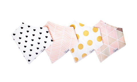 Baby Bandana Bibs - Blush - Copper Pearl