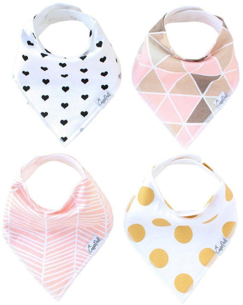 Baby Bandana Bibs - Blush - Copper Pearl