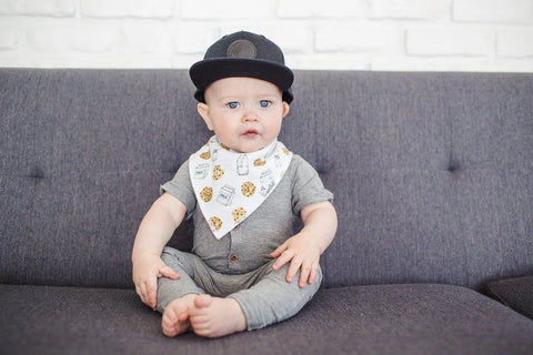 Baby Bandana Bibs - Chip - Copper Pearl