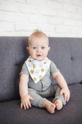 Baby Bandana Bibs - Chip - Copper Pearl